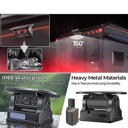 Wireless Solar Backup Camera Kit, HD 1080P