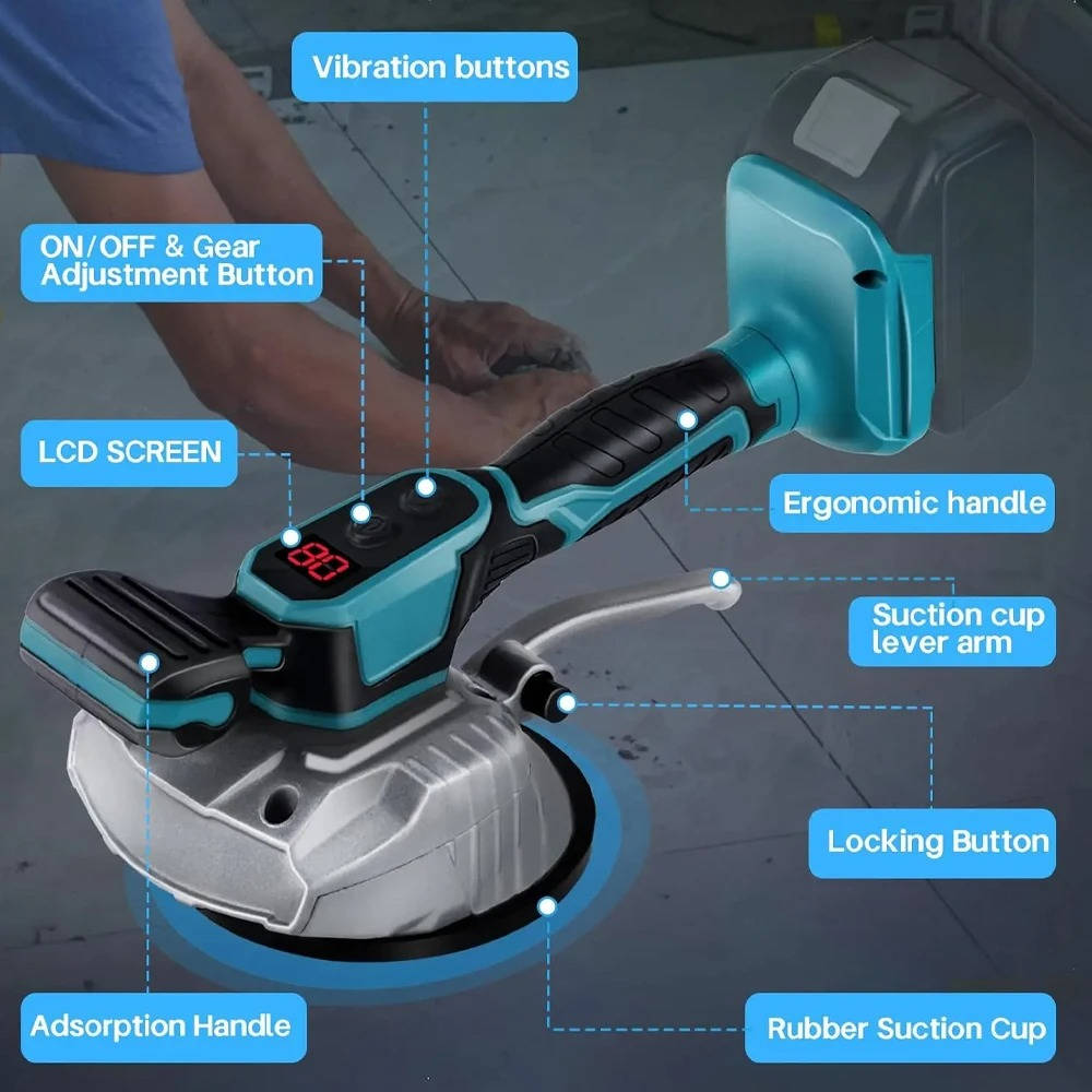 Tile Suction and Vibration Leveling Tool