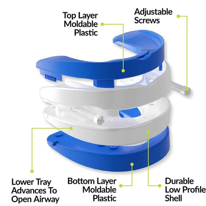 Adjustable Anti-Snoring Mouthpiece, Moldable Fit