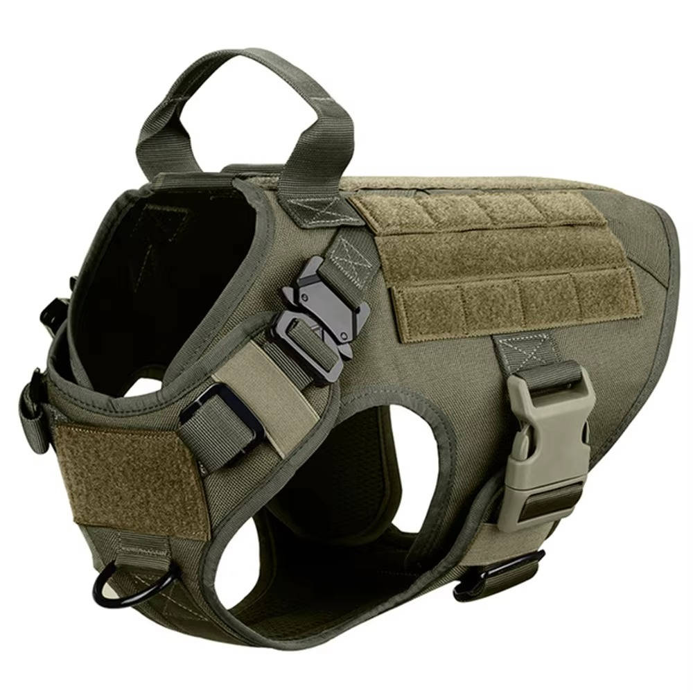 Tactical Military Dog Vest Harness Set