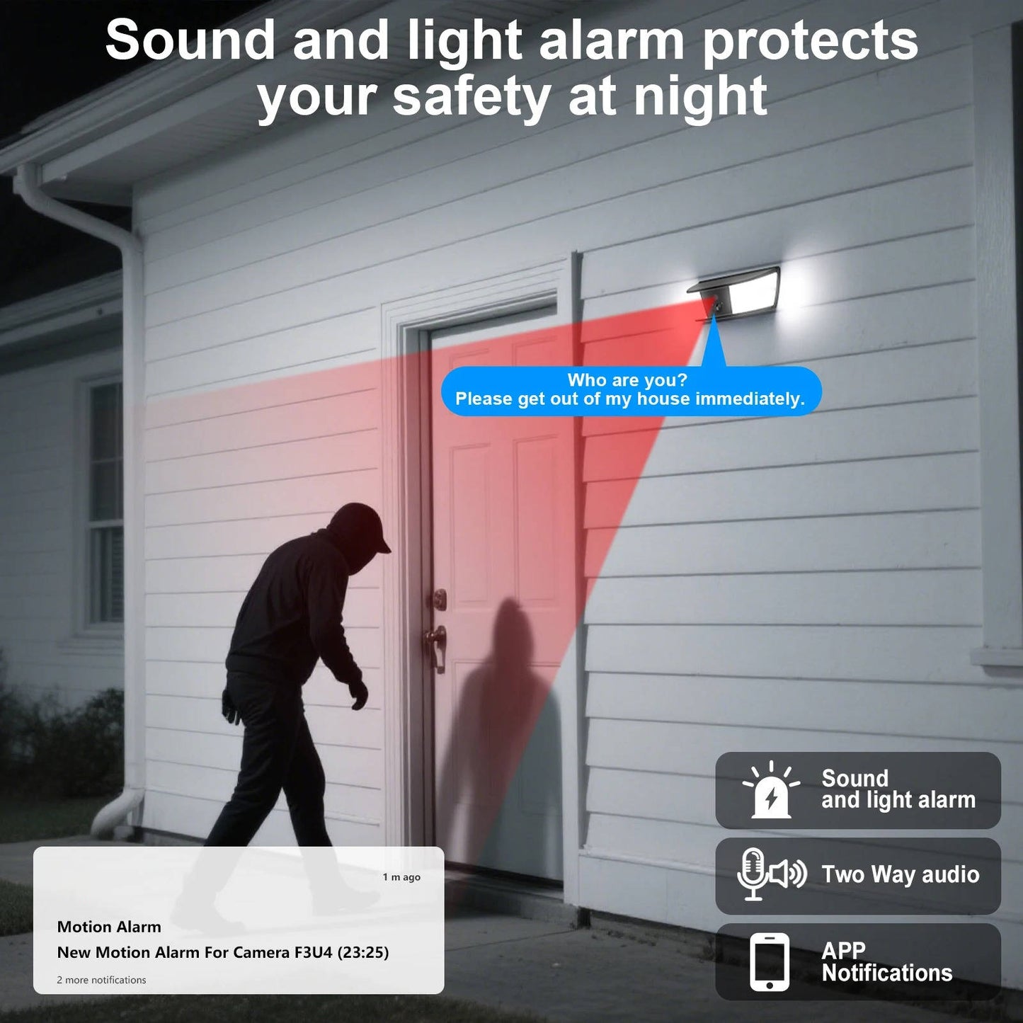 WiFi Wireless Floodlight Camera
