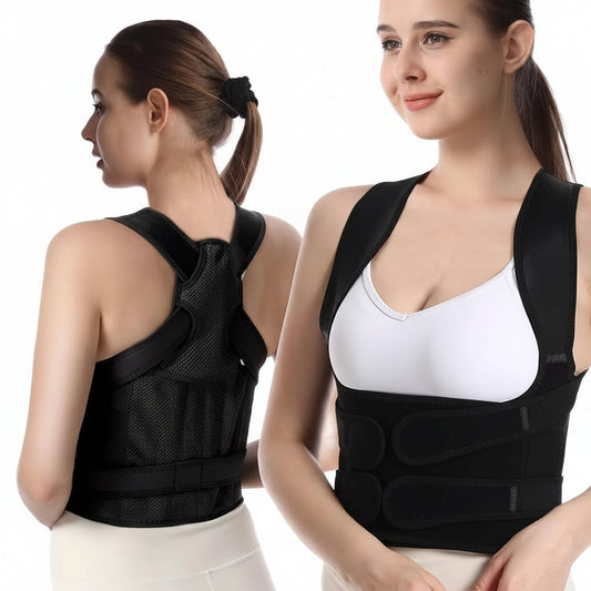 Adjustable Posture Corrector Back Brace, Mesh