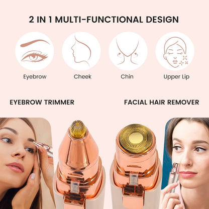 Painless Facial Hair Remover & Eyebrow Shaver