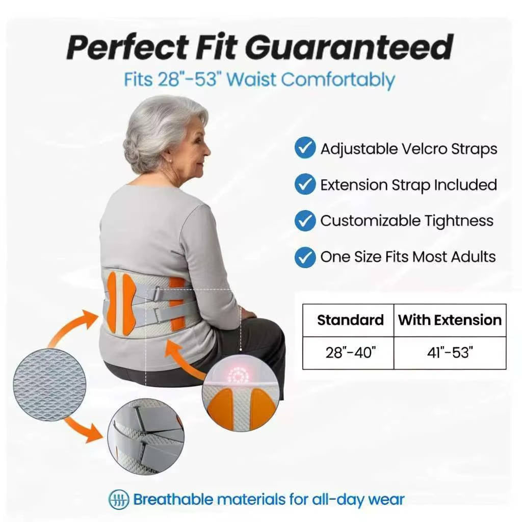 Lumbar Support Belt with Heat & Massage