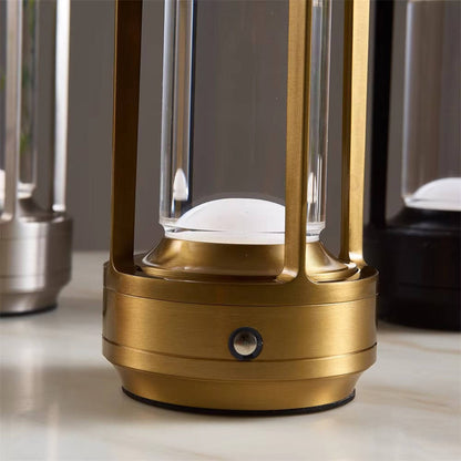 Crystal Lantern Table Lamp, Touch Dimmer & Waterproof
