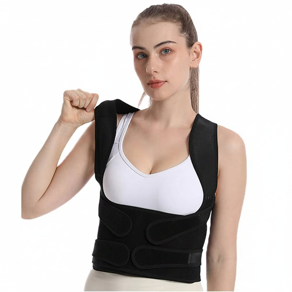 Adjustable Posture Corrector Back Brace, Mesh