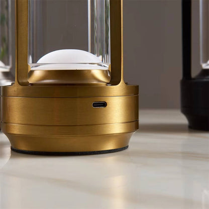 Crystal Lantern Table Lamp, Touch Dimmer & Waterproof