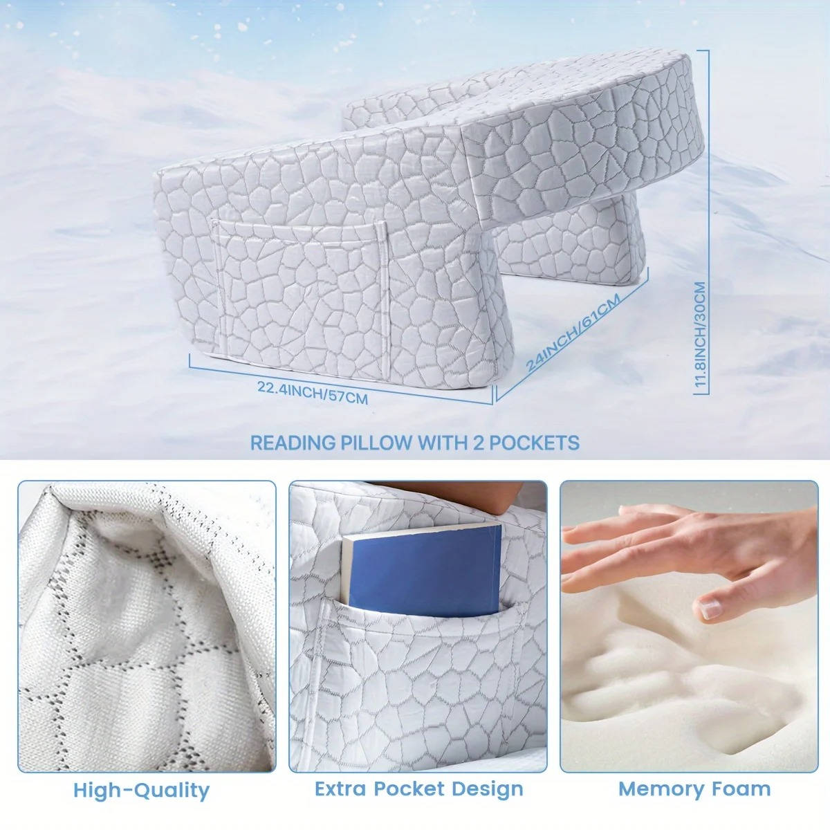 Reading Pillow for Bed