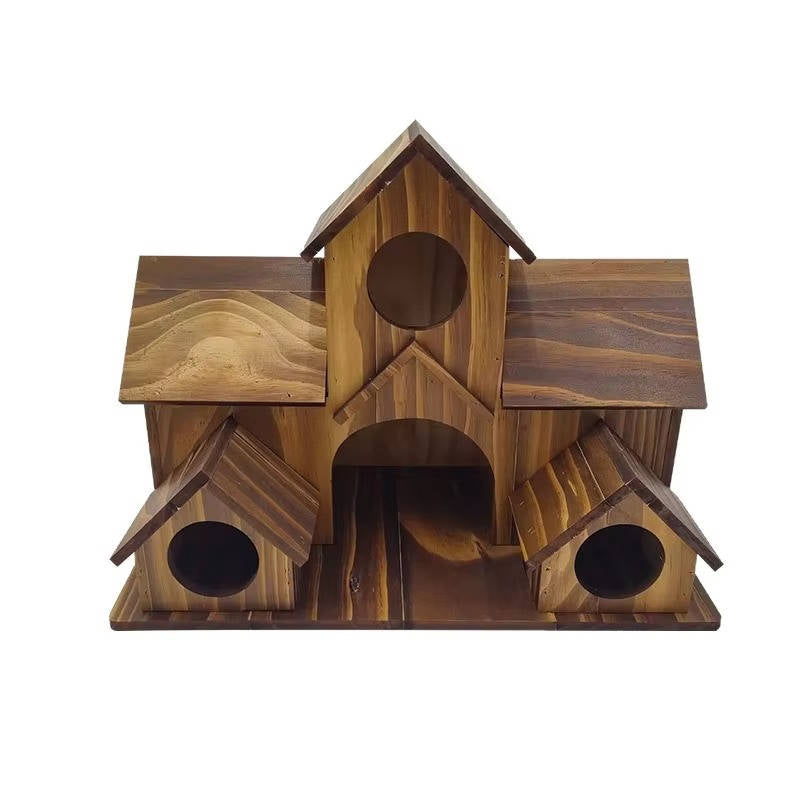 Natural Wooden Hanging Bird House