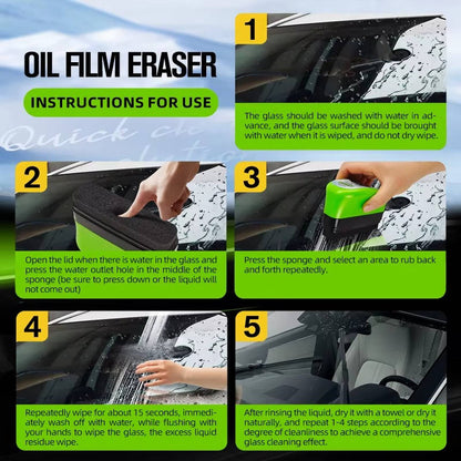 Car Glass Oil Film Cleaning Brush