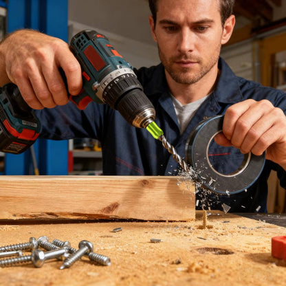 Magnetic Drill Bit Holder on Drill, 2 Pack