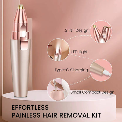 Painless Facial Hair Remover & Eyebrow Shaver