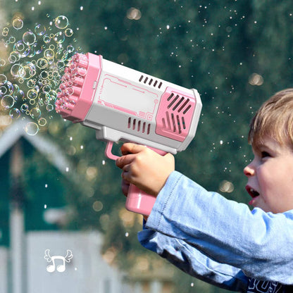 40-Hole Automatic Bubble Gun with LED Lights