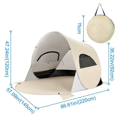 UPF 50+ Beach Tent Sun Shelter & Canopy