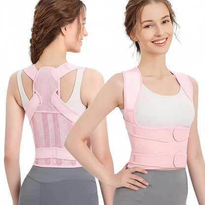 Adjustable Posture Corrector Back Brace, Mesh