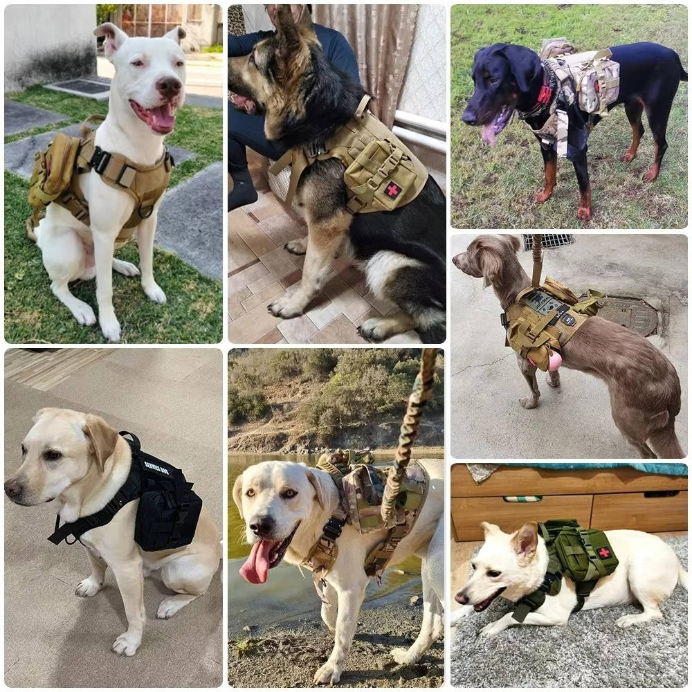 Tactical Military Dog Vest Harness Set