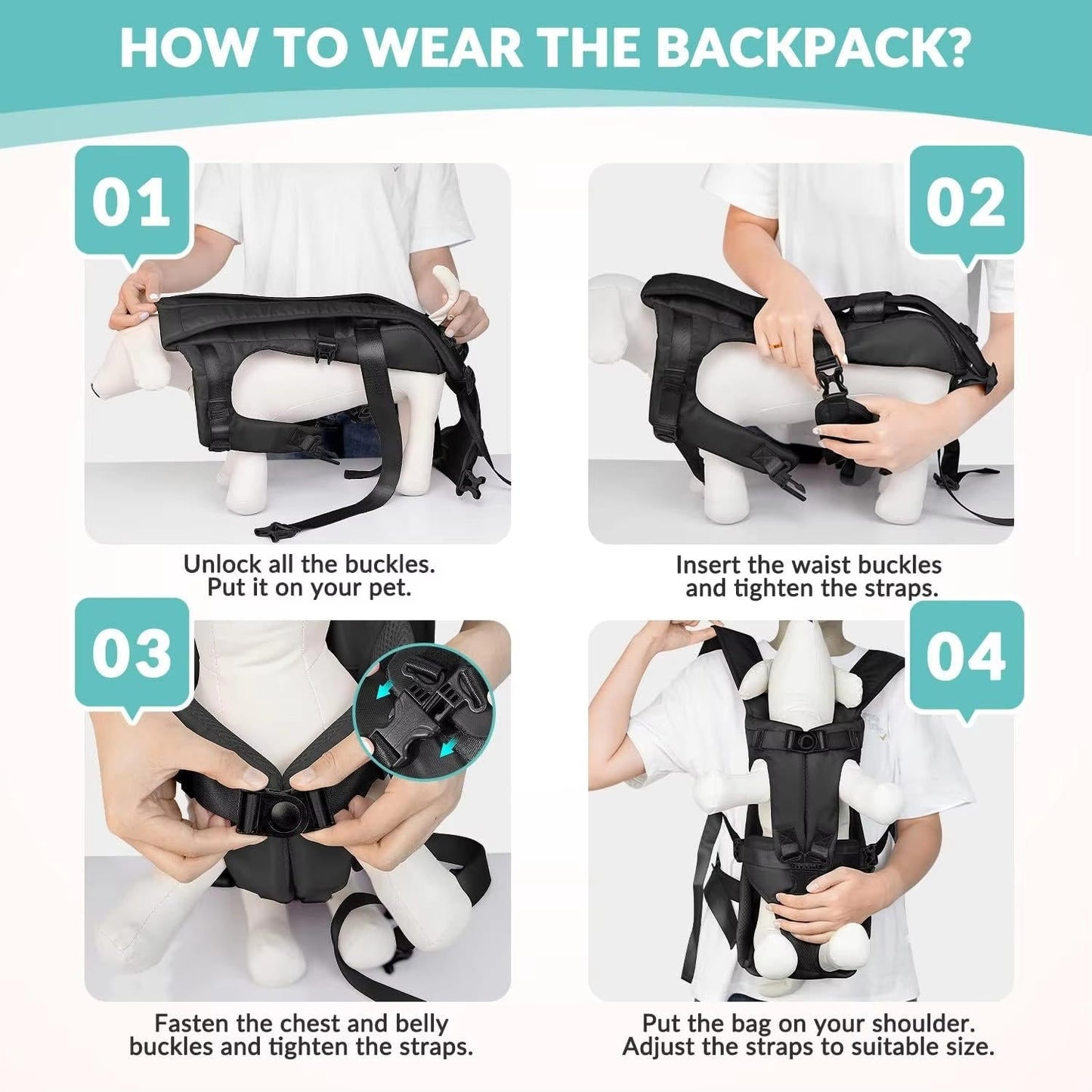 Dog Carrying Backpack Carrier