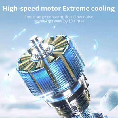 3-in-1 Handheld Turbo Fan with Flashlight