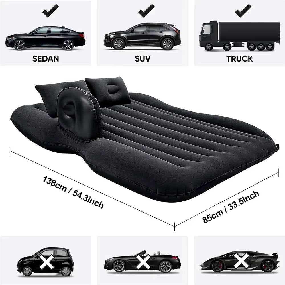 Inflatable Car Backseat Air Mattress for SUV & RV
