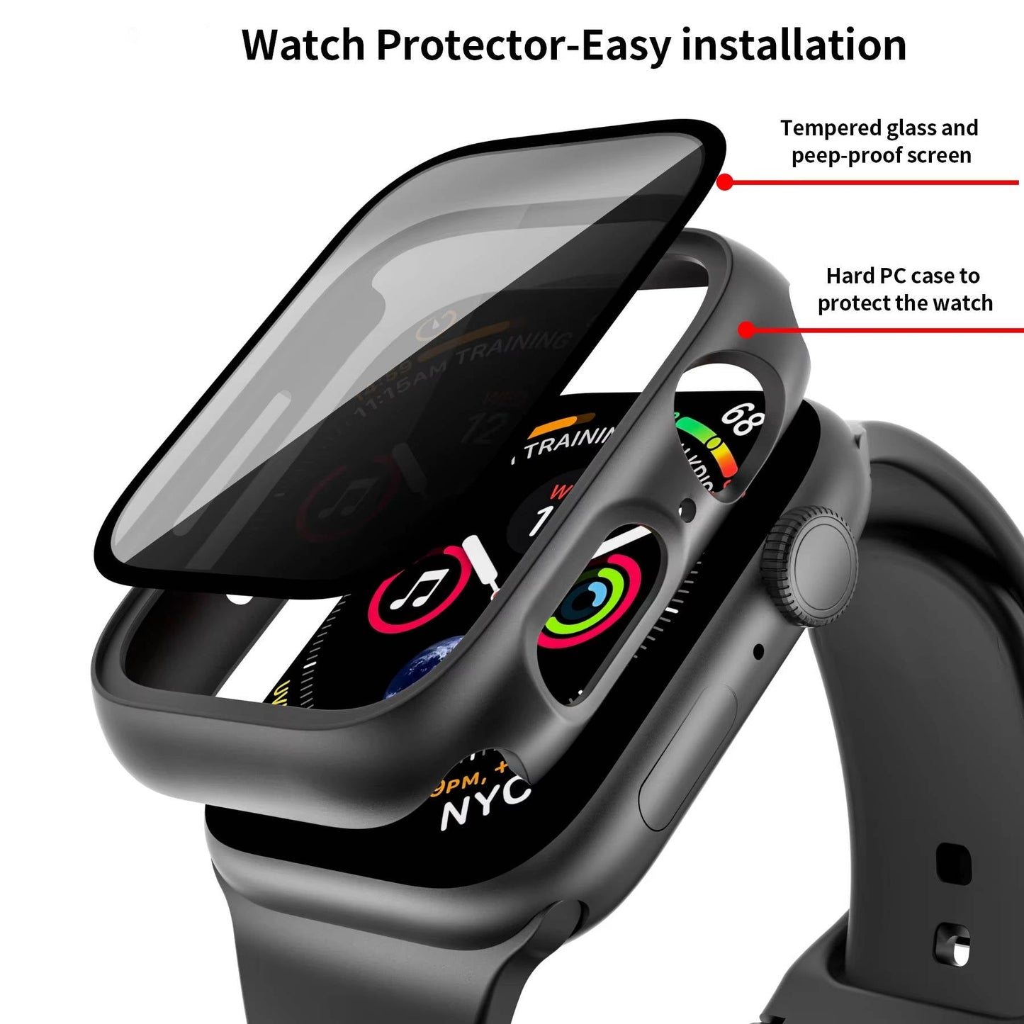 Apple Watch Privacy Screen Protector & Case