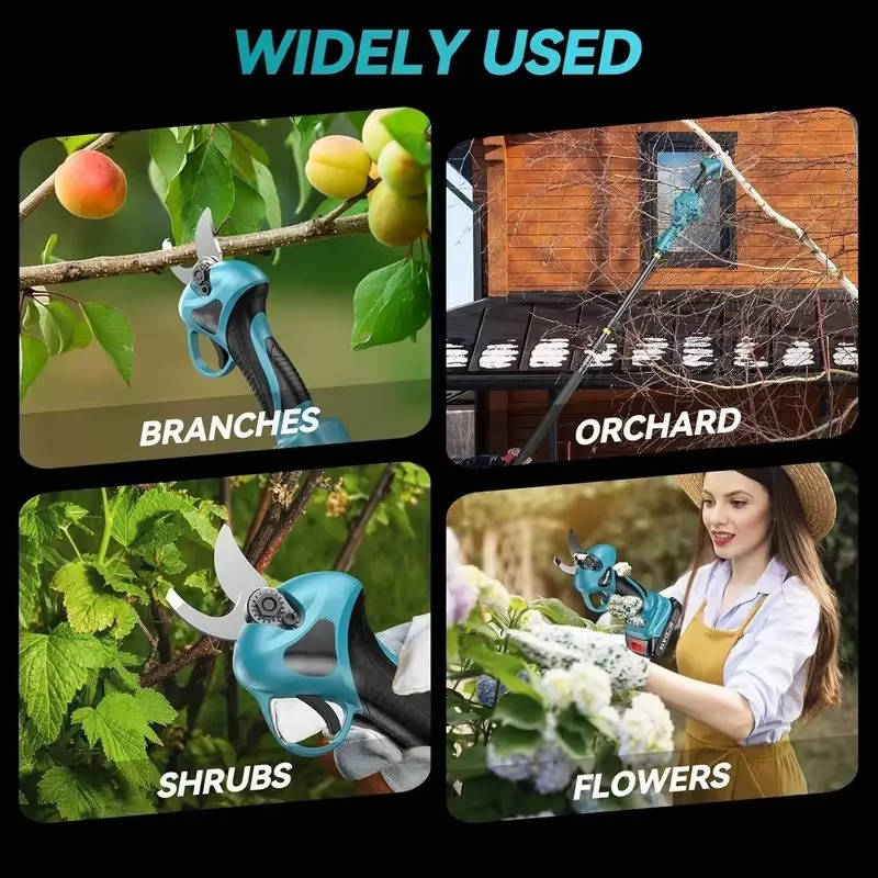 Cordless Electric Pole Pruner, 20V 15Ft Reach