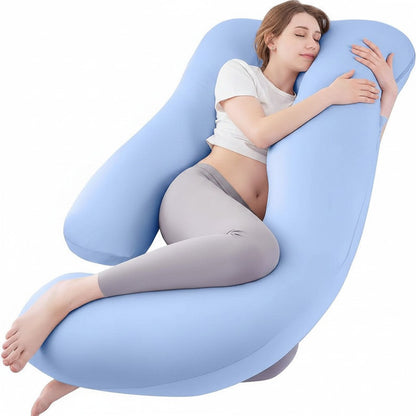 Cooling U-Shaped Full Body Pillow, Washable Cover