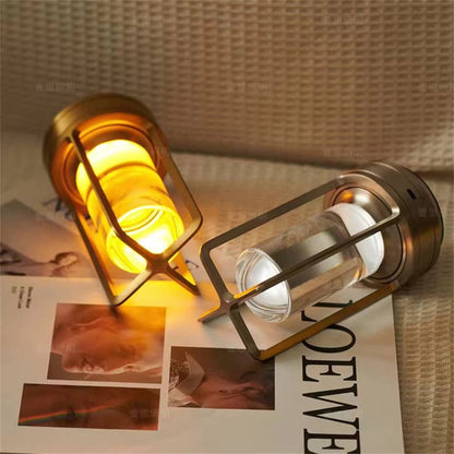 Crystal Lantern Table Lamp, Touch Dimmer & Waterproof