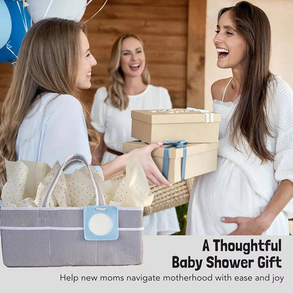 Large Baby Diaper Caddy Organizer Tote Bag