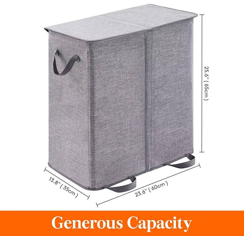 Large Foldable Laundry Hamper with Removable Bags