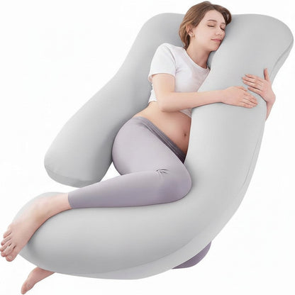 Cooling U-Shaped Full Body Pillow, Washable Cover