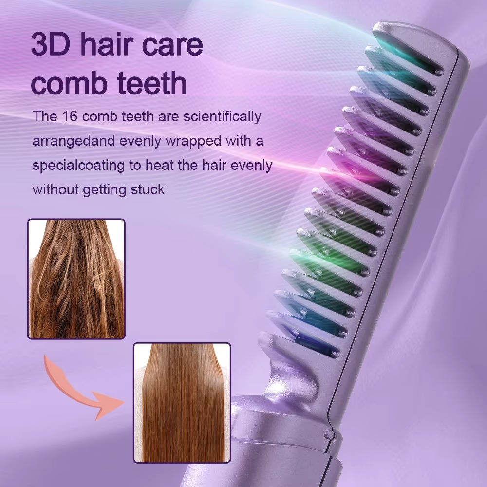 Cordless Ceramic Straightening Hair Comb