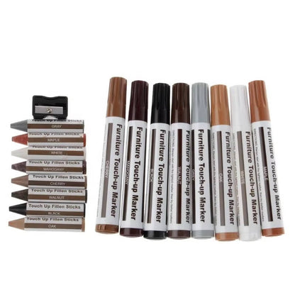 13 Piece Furniture Repair Kit, Markers & Wax