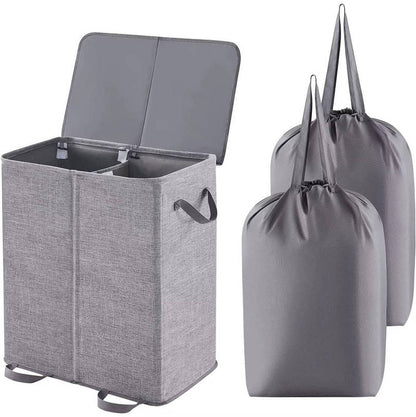 Large Foldable Laundry Hamper with Removable Bags