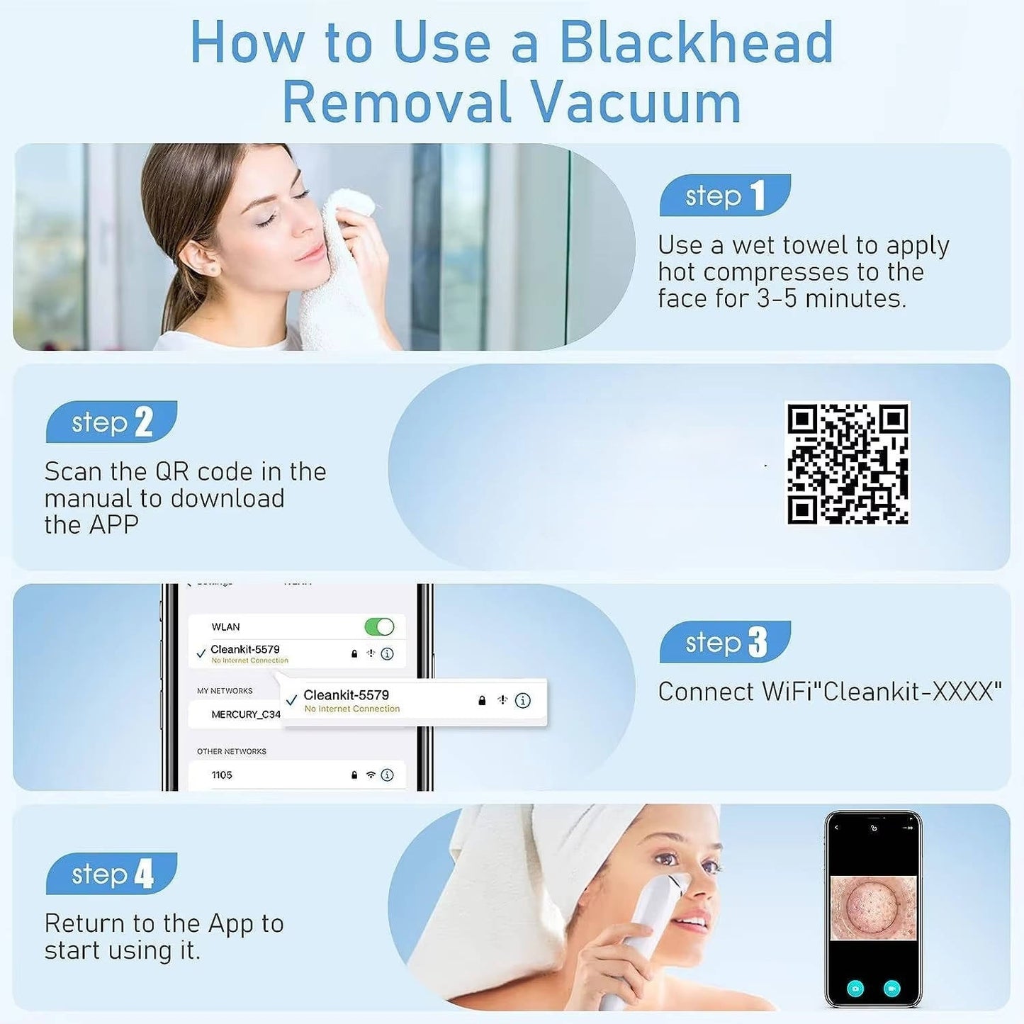 Blackhead Remover Vacuum with Camera