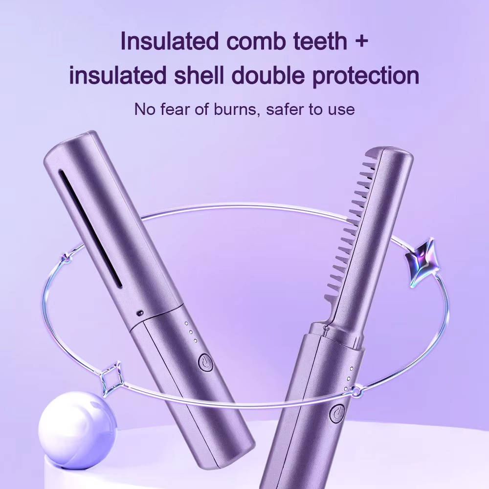 Cordless Ceramic Straightening Hair Comb
