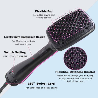 Hair Blow Dryer Brush, 3 Heat Settings