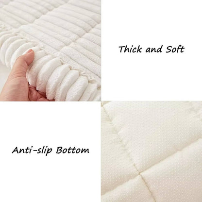 Non Slip Fuzzy Pet Couch Cover for 2-3 Cushions
