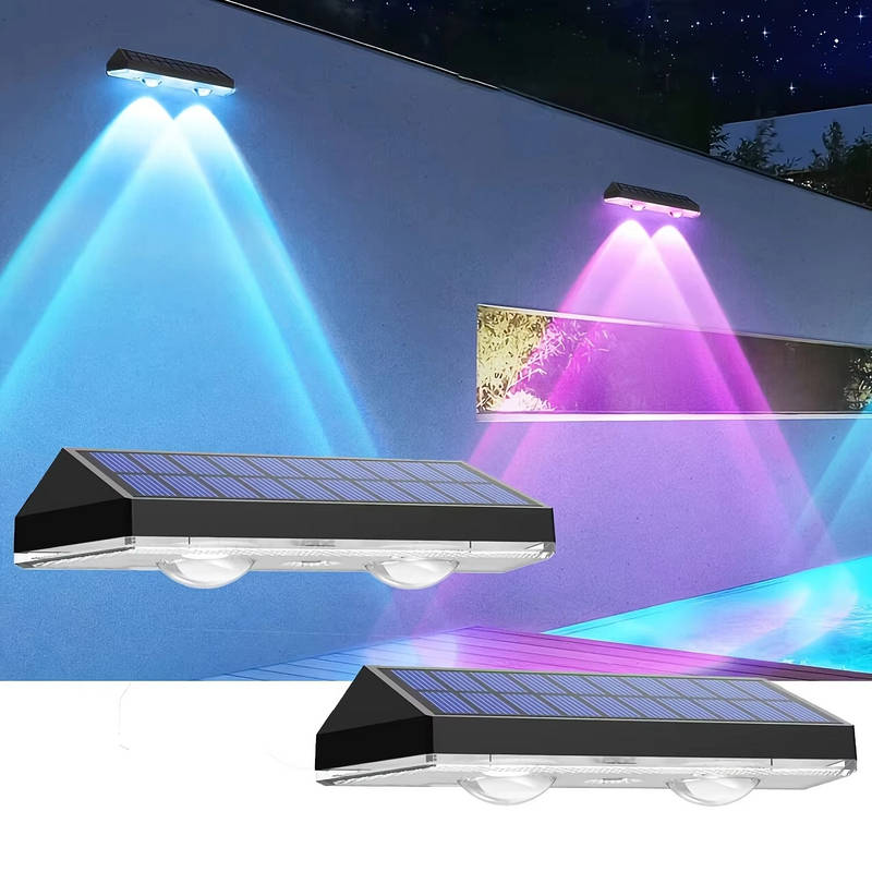 Solar LED Fence Lights, Waterproof Outdoor Deck Lights