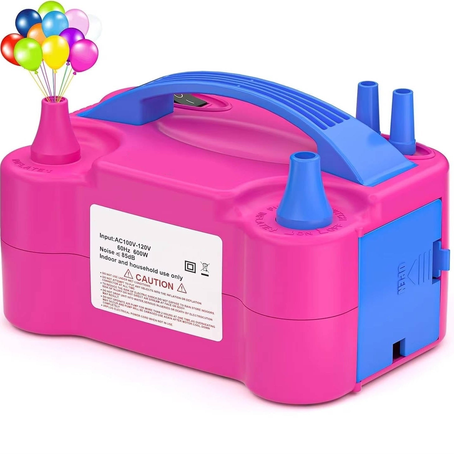 Electric Balloon Pump, Dual Nozzle 600W