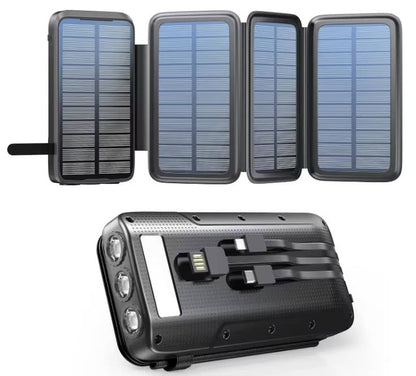 48000mAh Solar Power Bank, 15W Wireless Charger