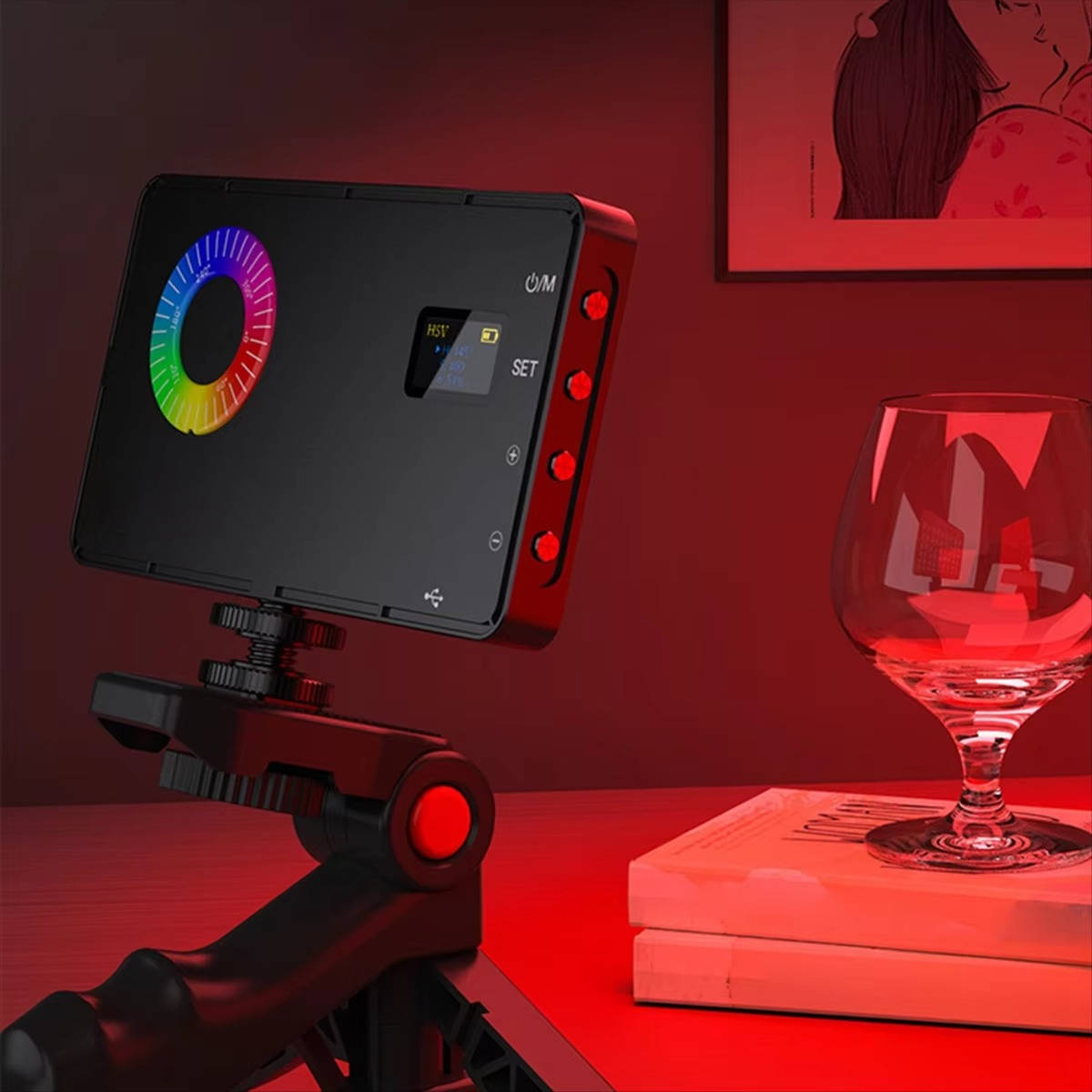 USB Rechargeable RGB Photography Light