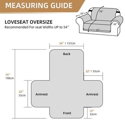 Reversible Sofa Cover for 3 Cushion Couch