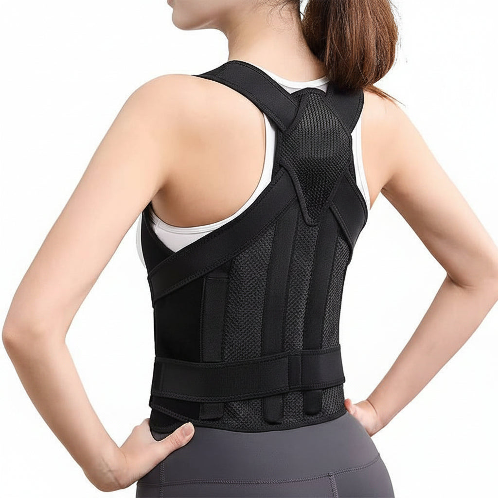 Adjustable Posture Corrector Back Brace, Mesh