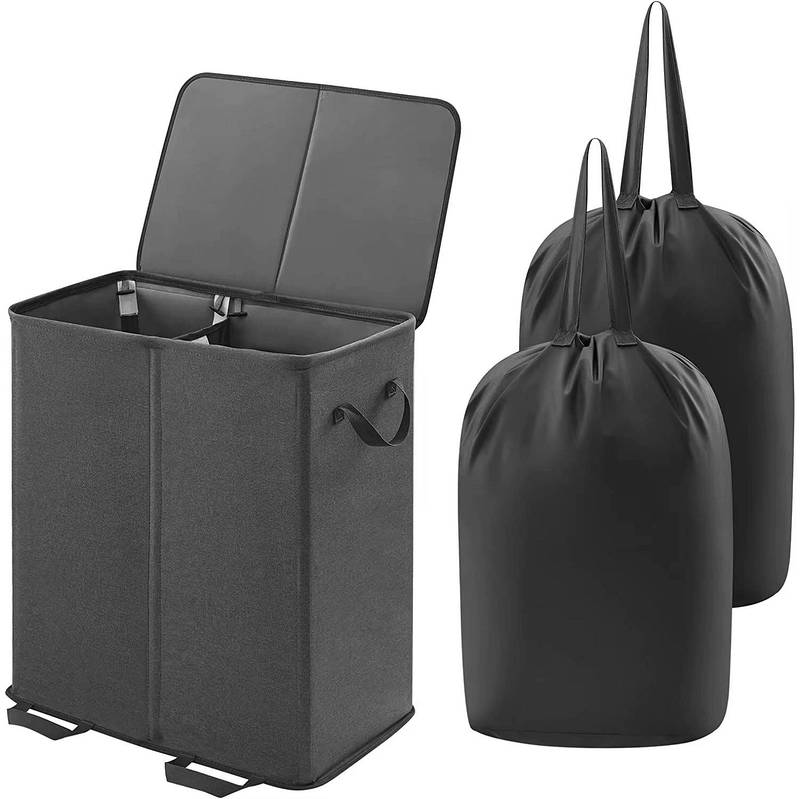 Large Foldable Laundry Hamper with Removable Bags