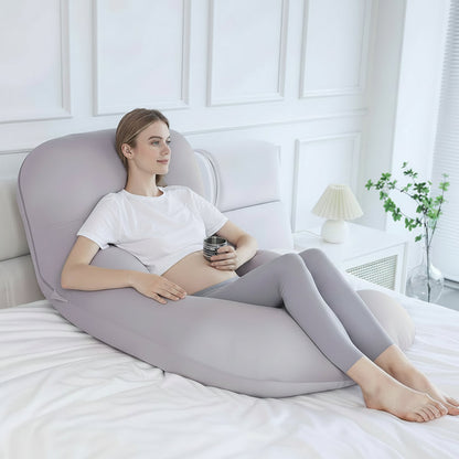 Cooling U-Shaped Full Body Pillow, Washable Cover