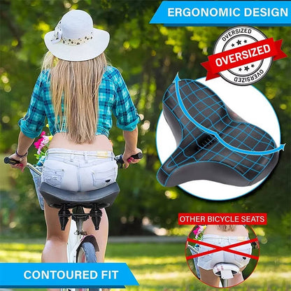 Comfortable Wide Bike Saddle Seat