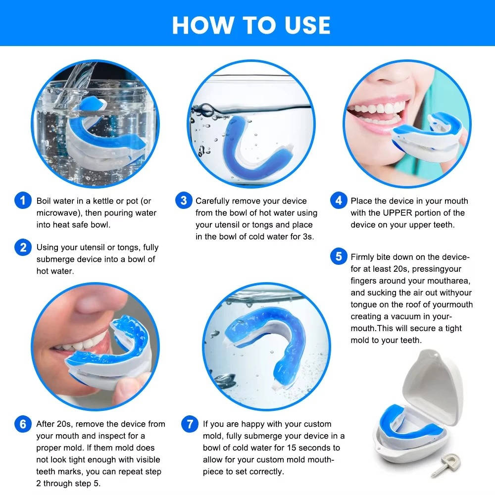 Adjustable Anti-Snoring Mouthpiece, Moldable Fit