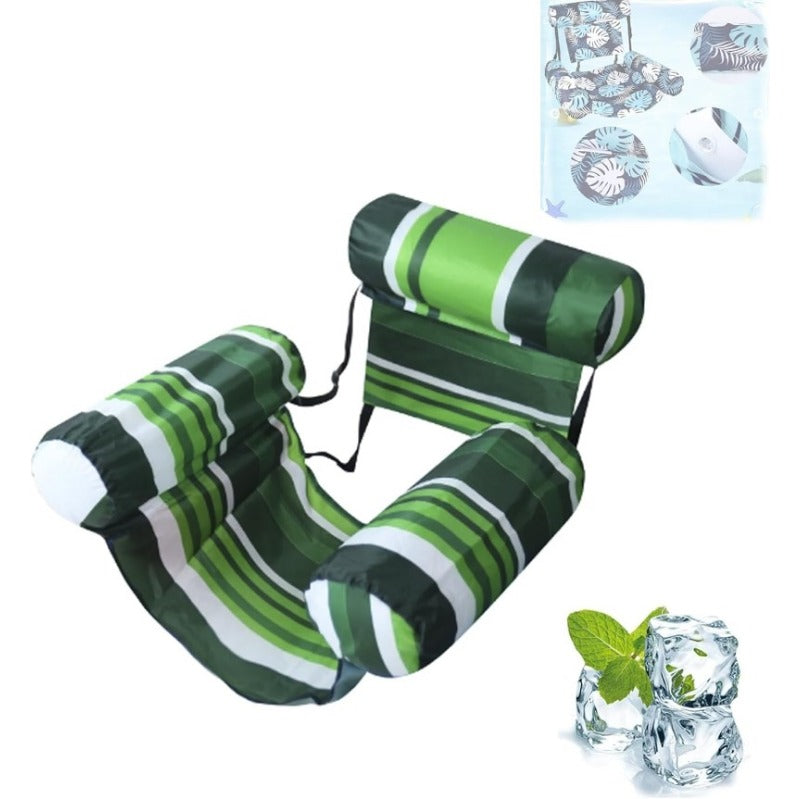 Inflatable Pool Float Chair with Mesh Seat