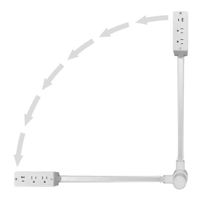 Retractable Power Outlet with USB Ports