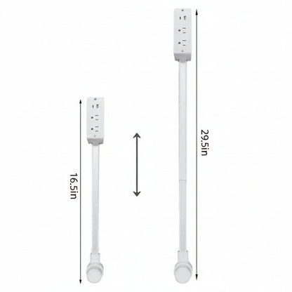 Retractable Power Outlet with USB Ports